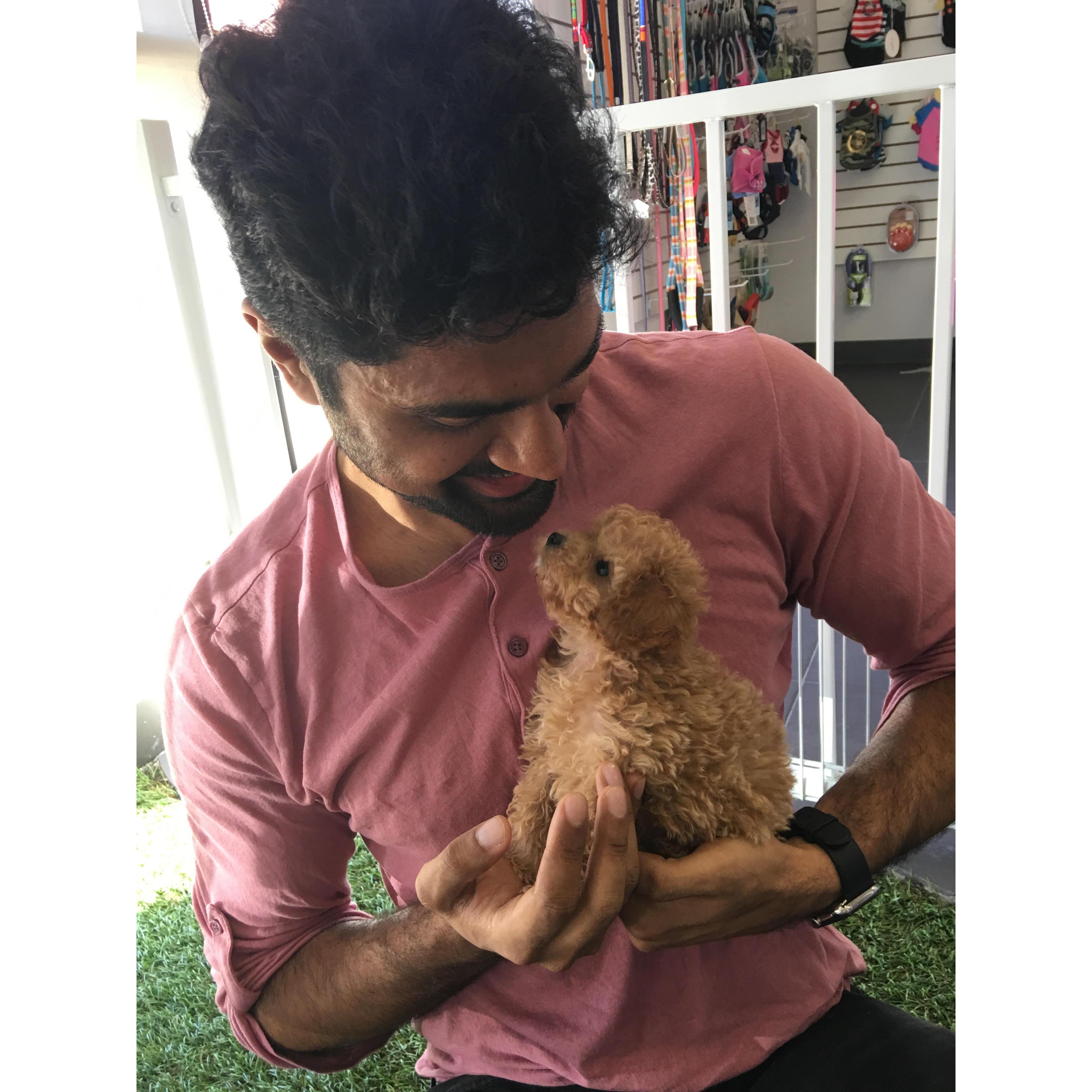 Meeting Barkley for the first time