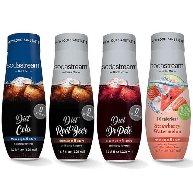 SodaStream Flavoring Diet Variety Pack Usa, 14.8 Fl Oz(Pack of 4)