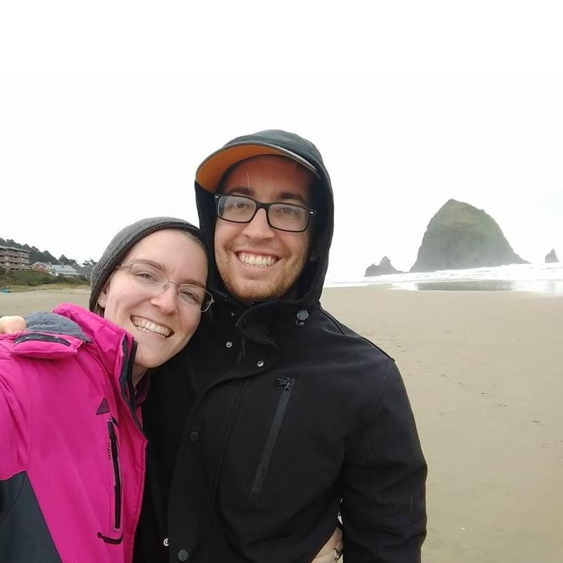 Eric came to visit Oregon a few times. Classic Oregon beach day = snow coats and gray skies.