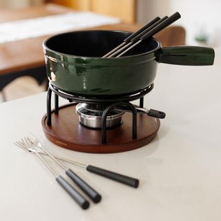Ticino Fondue 9-Piece Cast Iron Set