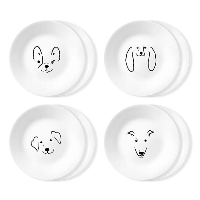 Corelle Chip Resistant 8 Pack Appetizer Plate, 8-Piece, My Best Friend