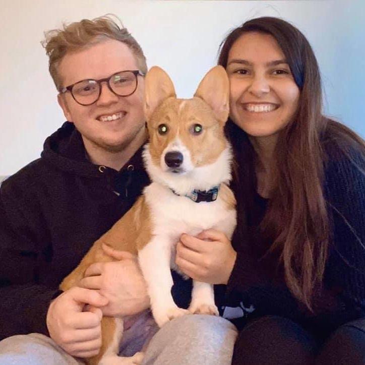 When we first got our puppy Phoebe!!
