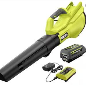 40V 120 MPH 550 CFM Cordless Battery Leaf Blower With 4.0 Ah Battery and Charger