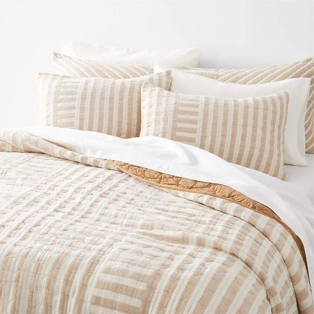 Yucatan Terracotta Stripe Full/Queen Quilt