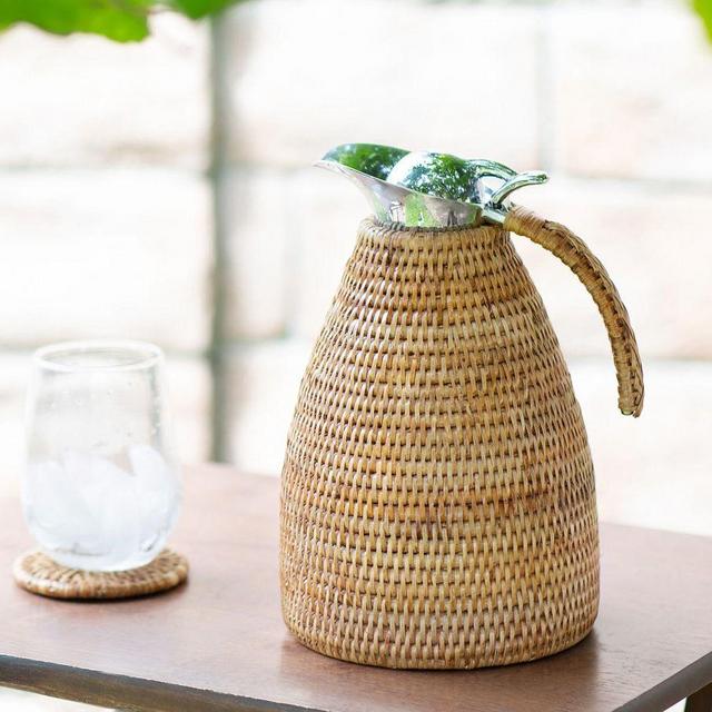 Tava Rattan Thermos - Espresso