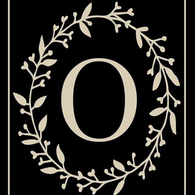 Briarwood Lane Classic Monogram Letter O Garden Flag