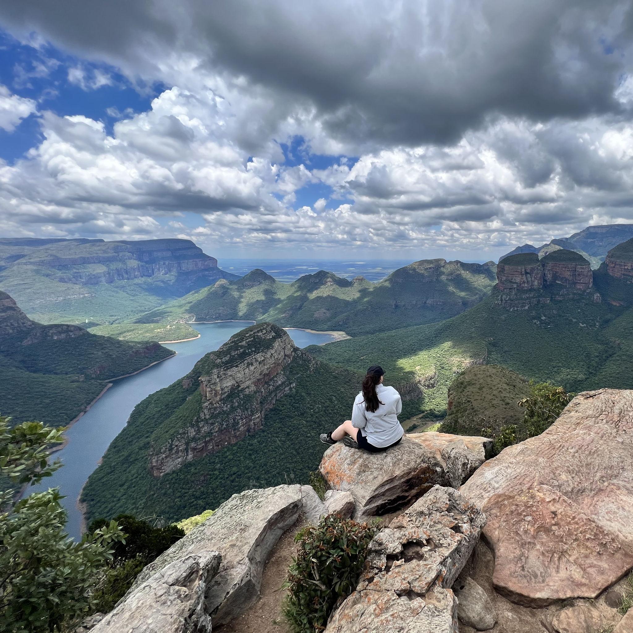 Blyde River Canyon (with view of Three Rondavels formation) South Africa December 2022.