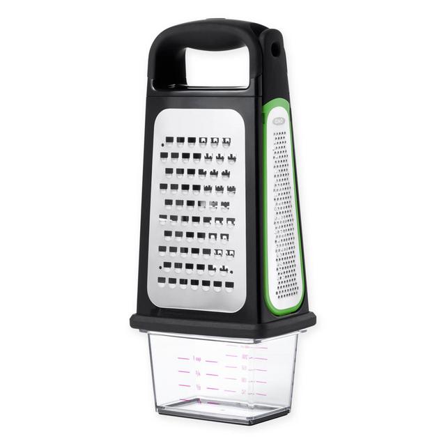 OXO Good Grips® Etched Box Grater with Removable Zester