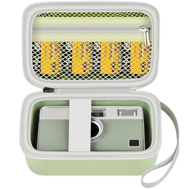 Grapsa Digital Camera Case Compatible with KODAK EKTAR H35 H35N Half Frame Film Camera, Storage Holder Organizer for Kodak Ultra F9 M35 M38 Paper Shoot kamera, 35mm Film Rolls (Box Only) - Green