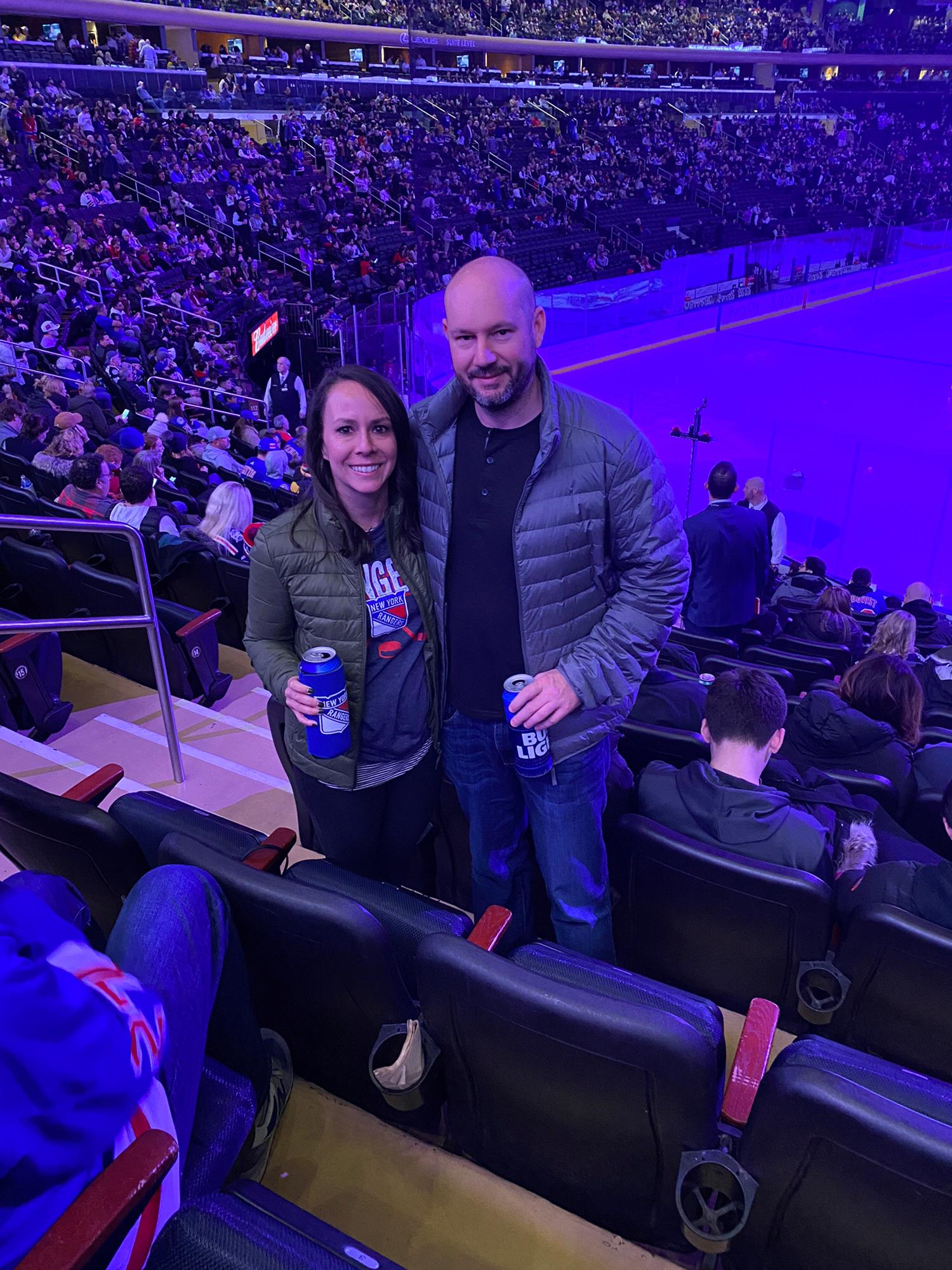 Rangers game at Madison Square