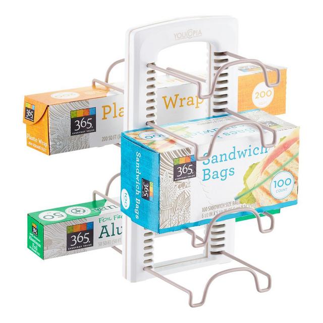 YouCopia White StoreMore Adjustable Foil & Wrap Organizer