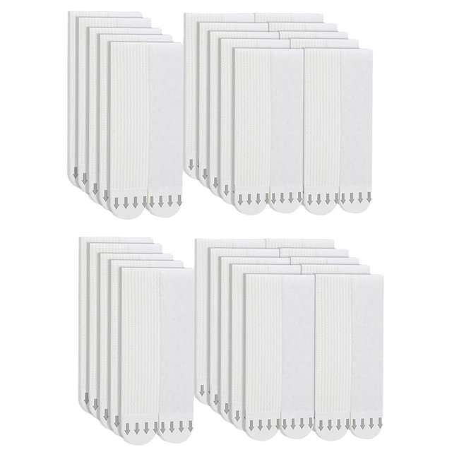 Gisde Medium Picture Hanging Strips Heavy Duty, 20-Pairs(40 Strips) Sticky Picture Hangers for Walls No Damage Wall Picture Hangers Without Nails Refill Adhesive Poster Strips (Medium-20 Pairs)