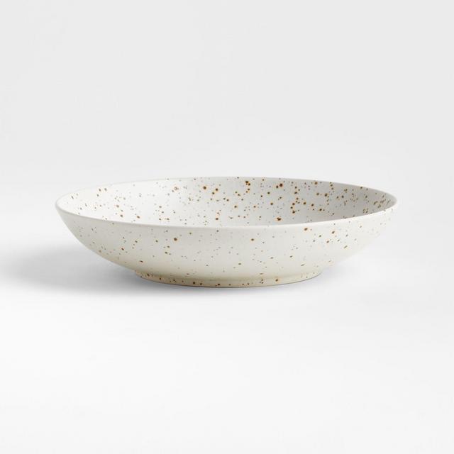 Craft 10" Speckled White Low Bowl