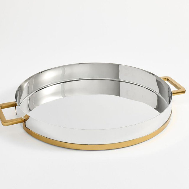 Fillmore Bar Tray - Brass/Silver