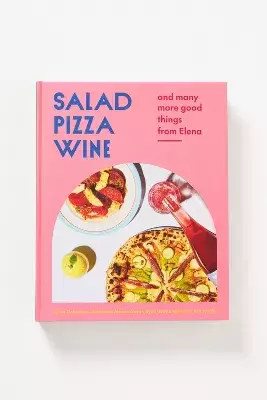 Salad Pizza Wine