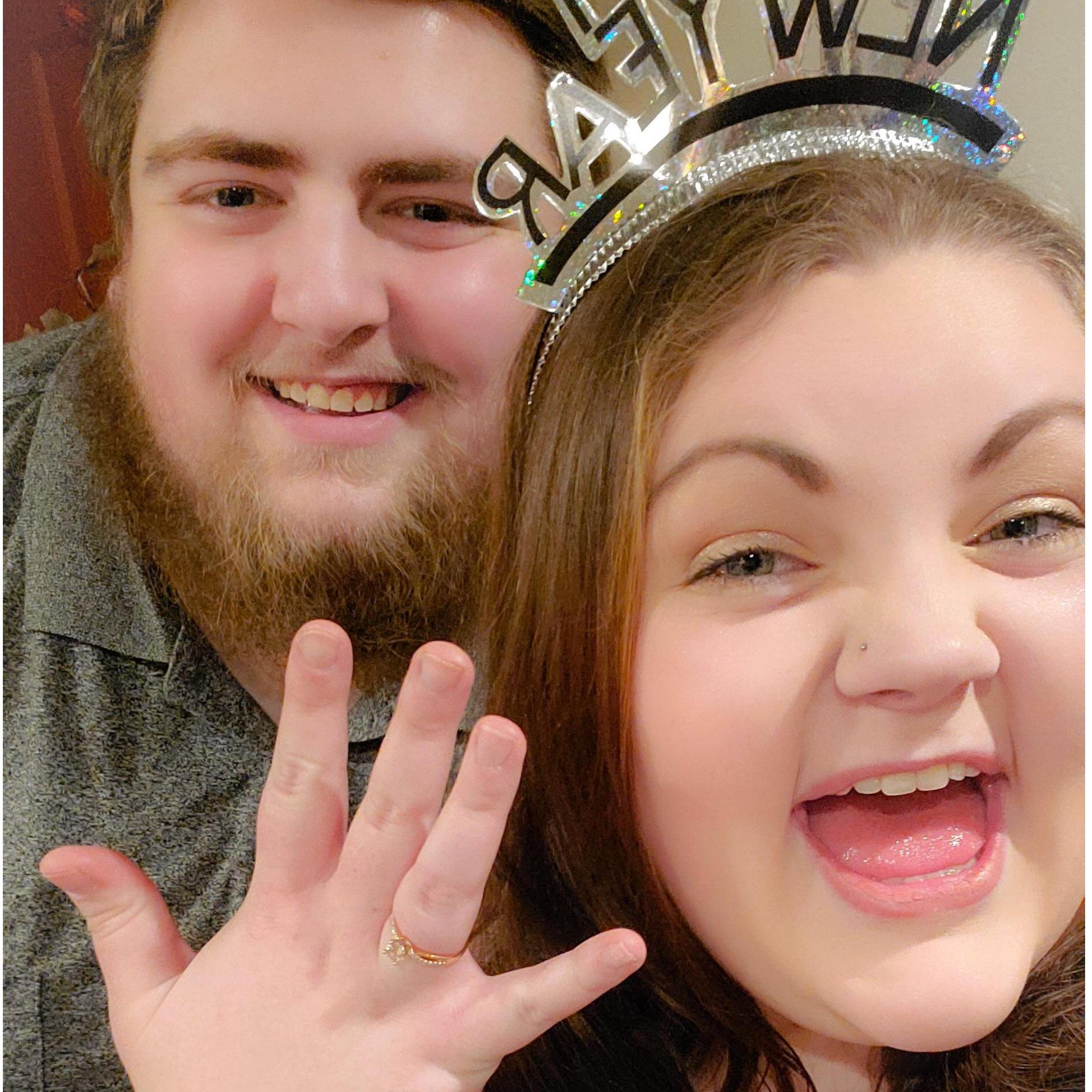 Engaged New Years Eve 2020! Matthew asked me to be his forever!