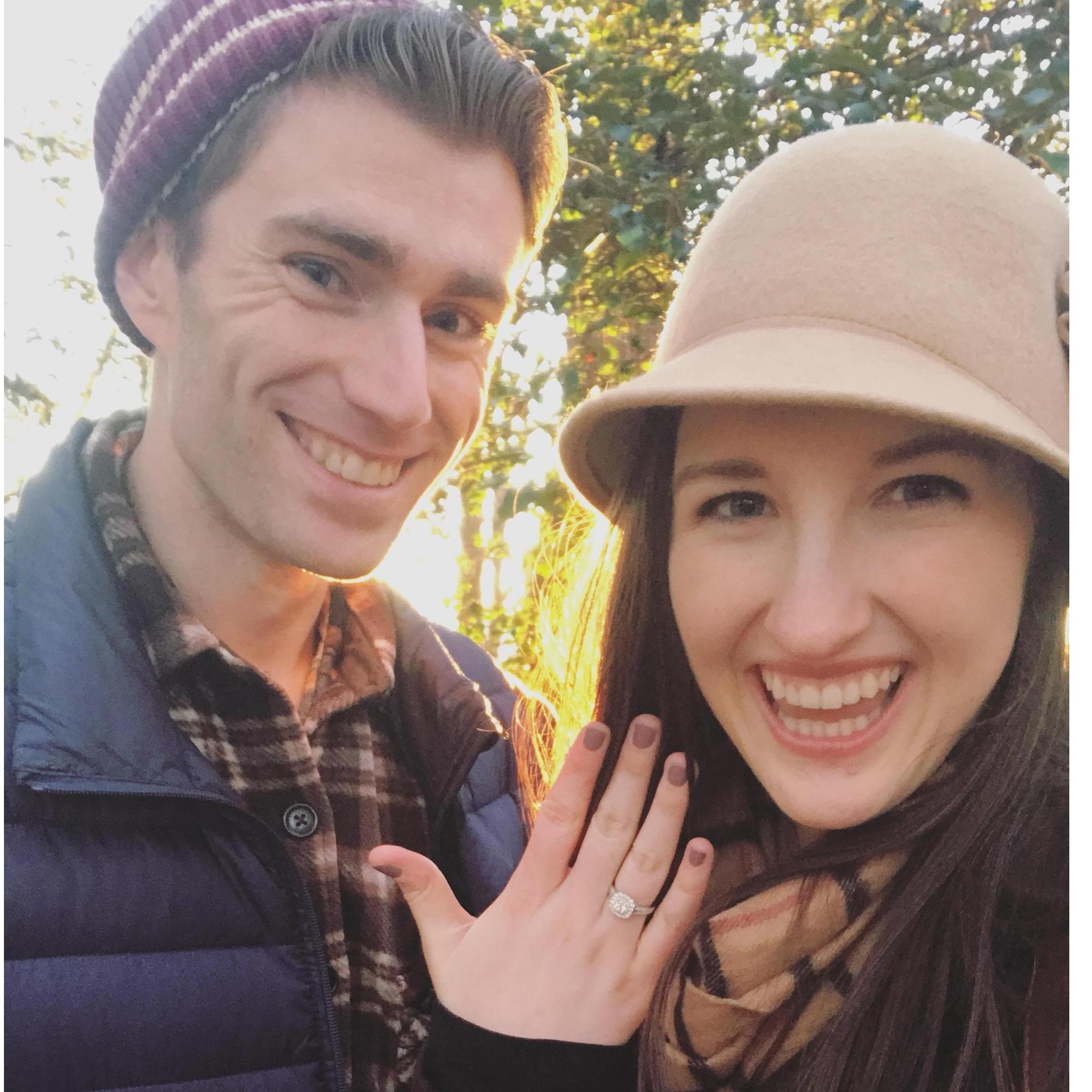 Just after the engagement!