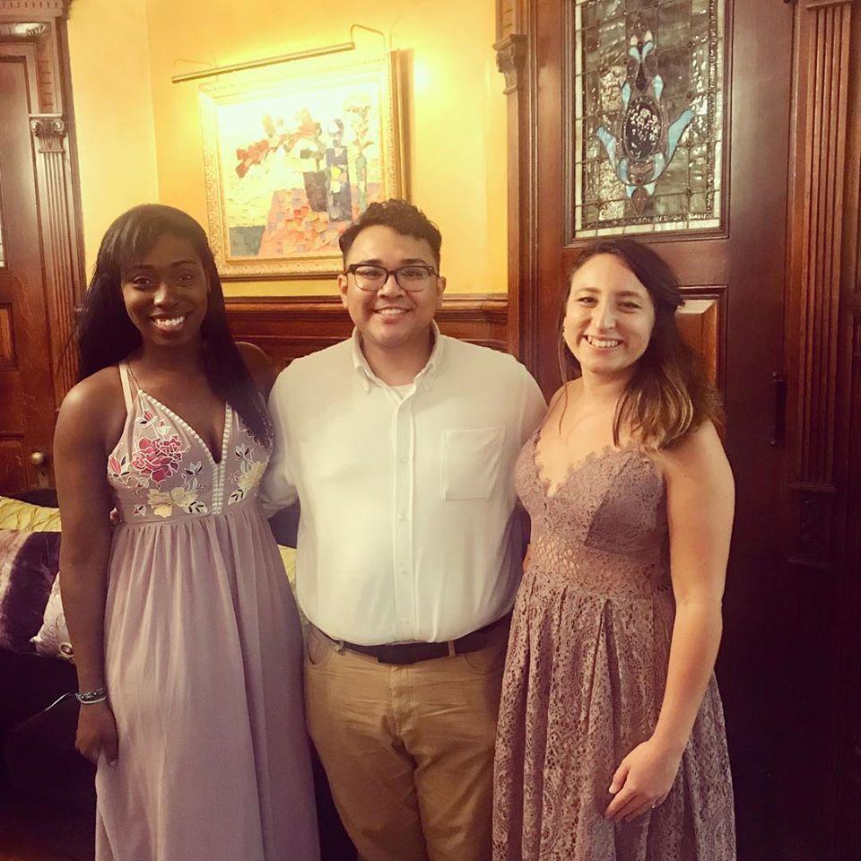 Chelsea, Chris, and Jillian, started from the grassroots now we here. Two of Jill's best friends and important parts of our day.