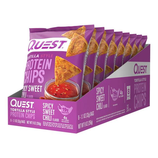 Quest Nutrition Tortilla Style Protein Chips - Spicy Sweet Chili - 8pk/1.1oz