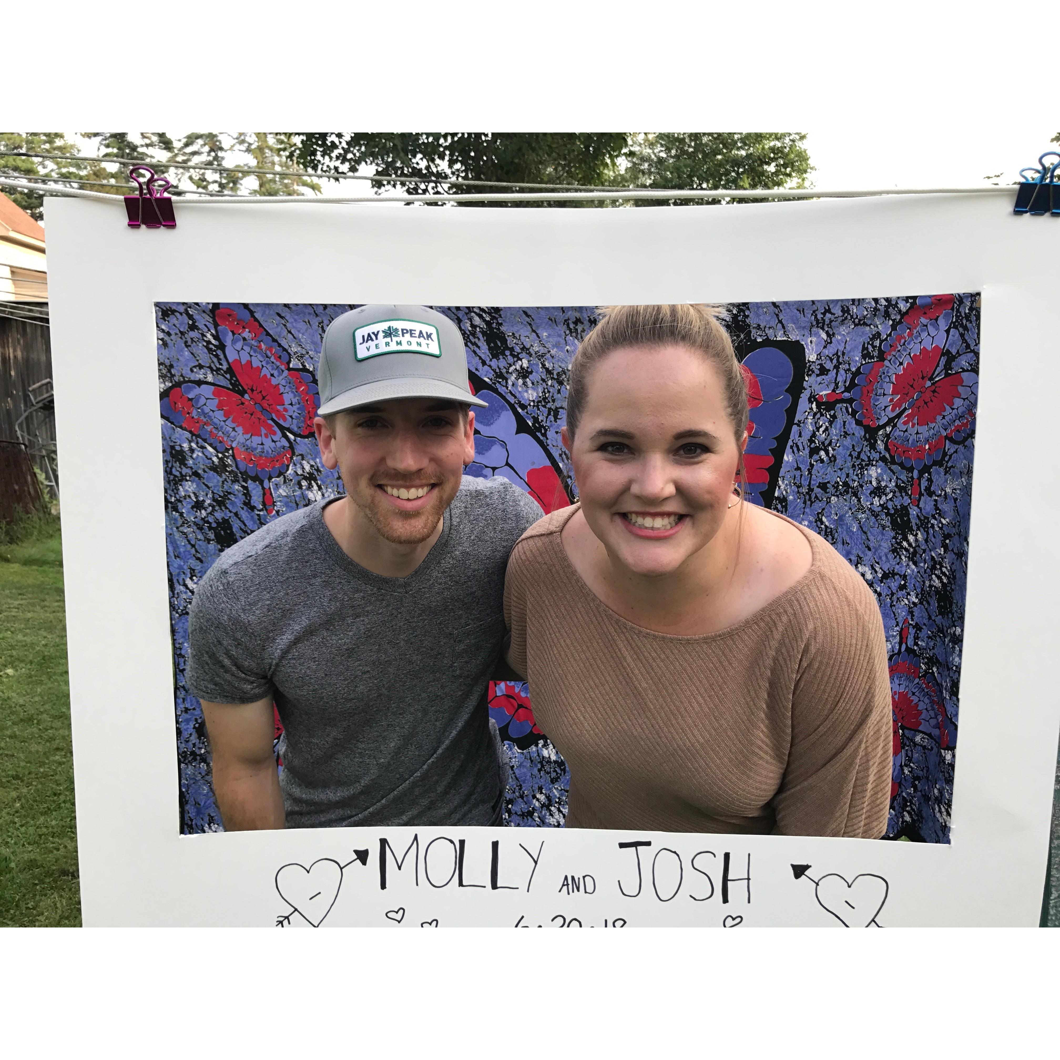 Engagement party celebration for friends