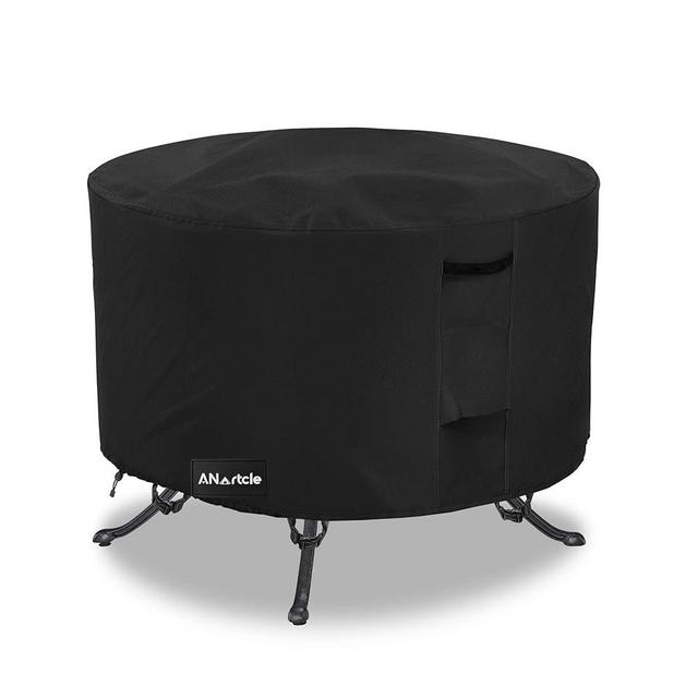 ANartcle Round Patio Table Cover 36 inch,100% Waterproof 600D Heavy Duty Round Patio Table Cover,Round Patio Table Covers for Outdoor Furniture,36"DIA x 23"H,Black.
