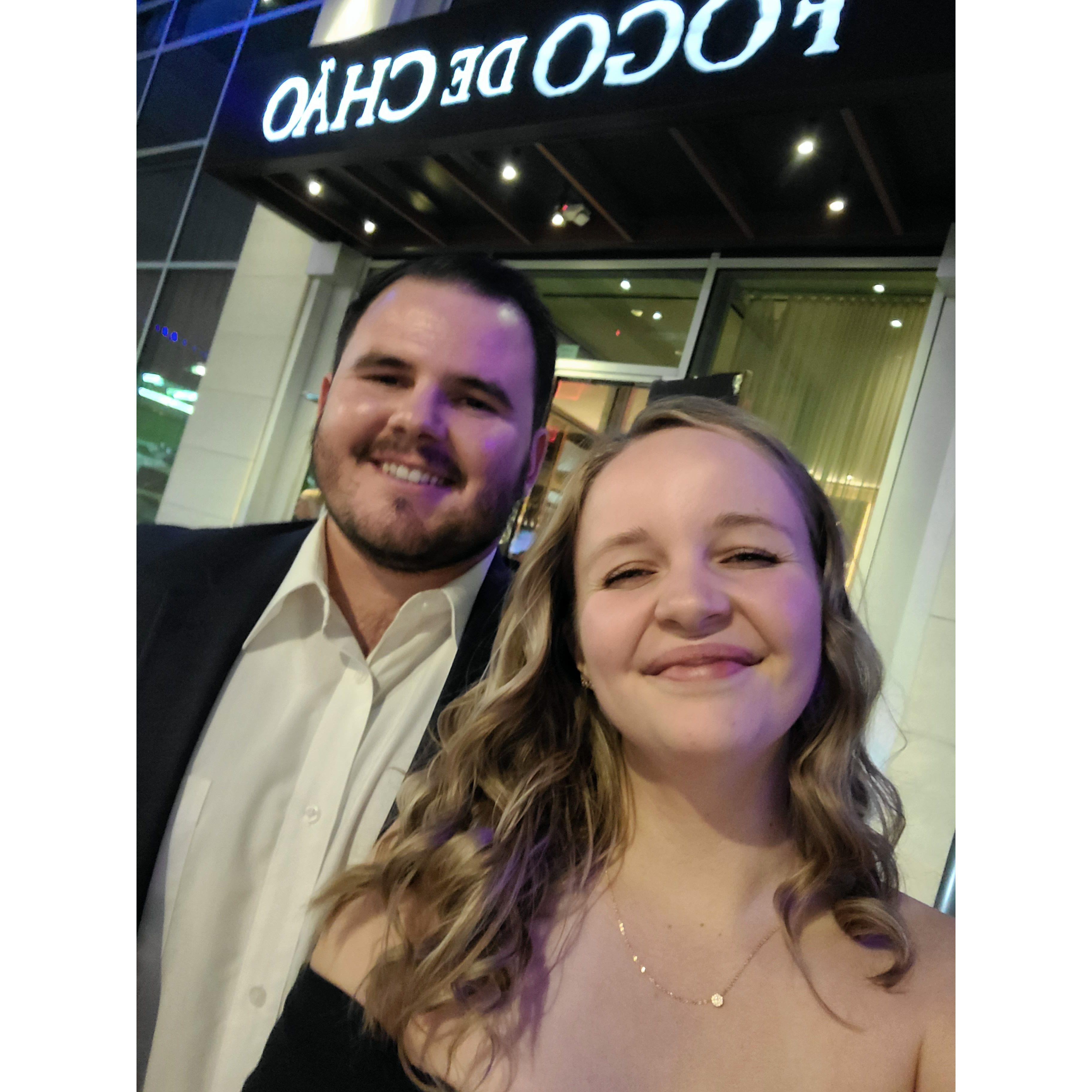Our 4 year anniversary dinner