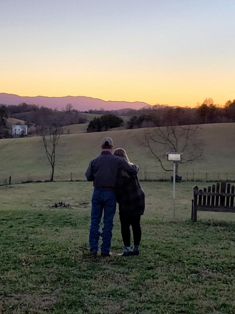 where we got engaged - my dads house in TN
