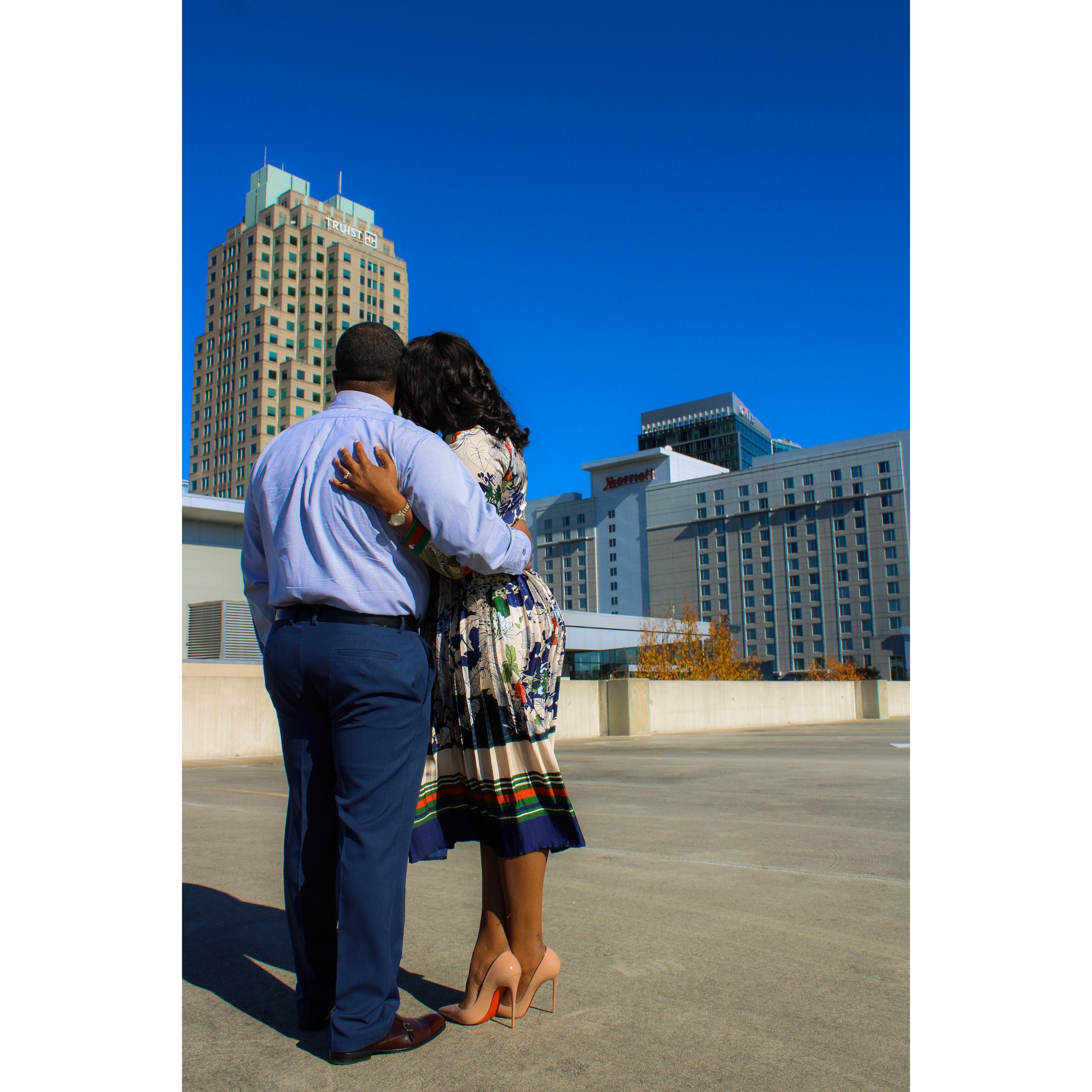 November 27, 2021- The weekend after the proposal, Rachelle had Henry taking photos for the Save the Dates lol