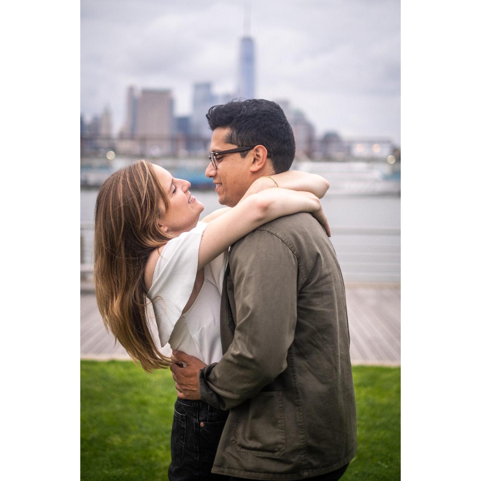 Just after our engagement