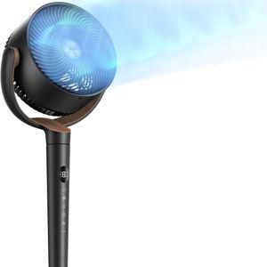 Dreo Fan for Bedroom, 120° Oscillating Standing Fan, Quiet Floor Fan with DC Motor, Pedestal Fan for Room, 9 Speeds, 4 modes, 20dB, 120° Manual Vertical, 37-42" Adjustable Height, 9H Timer, Black