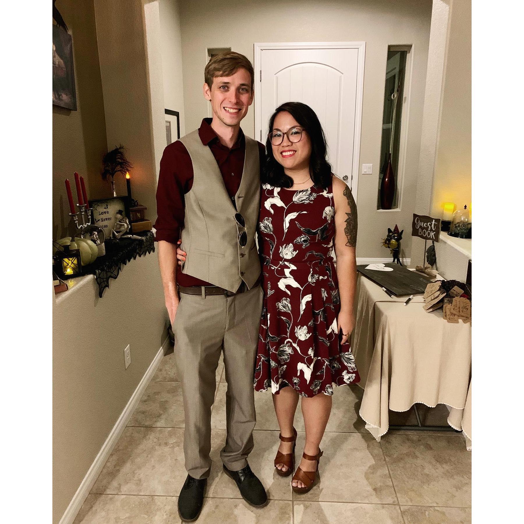 At Cory & Erin's wedding