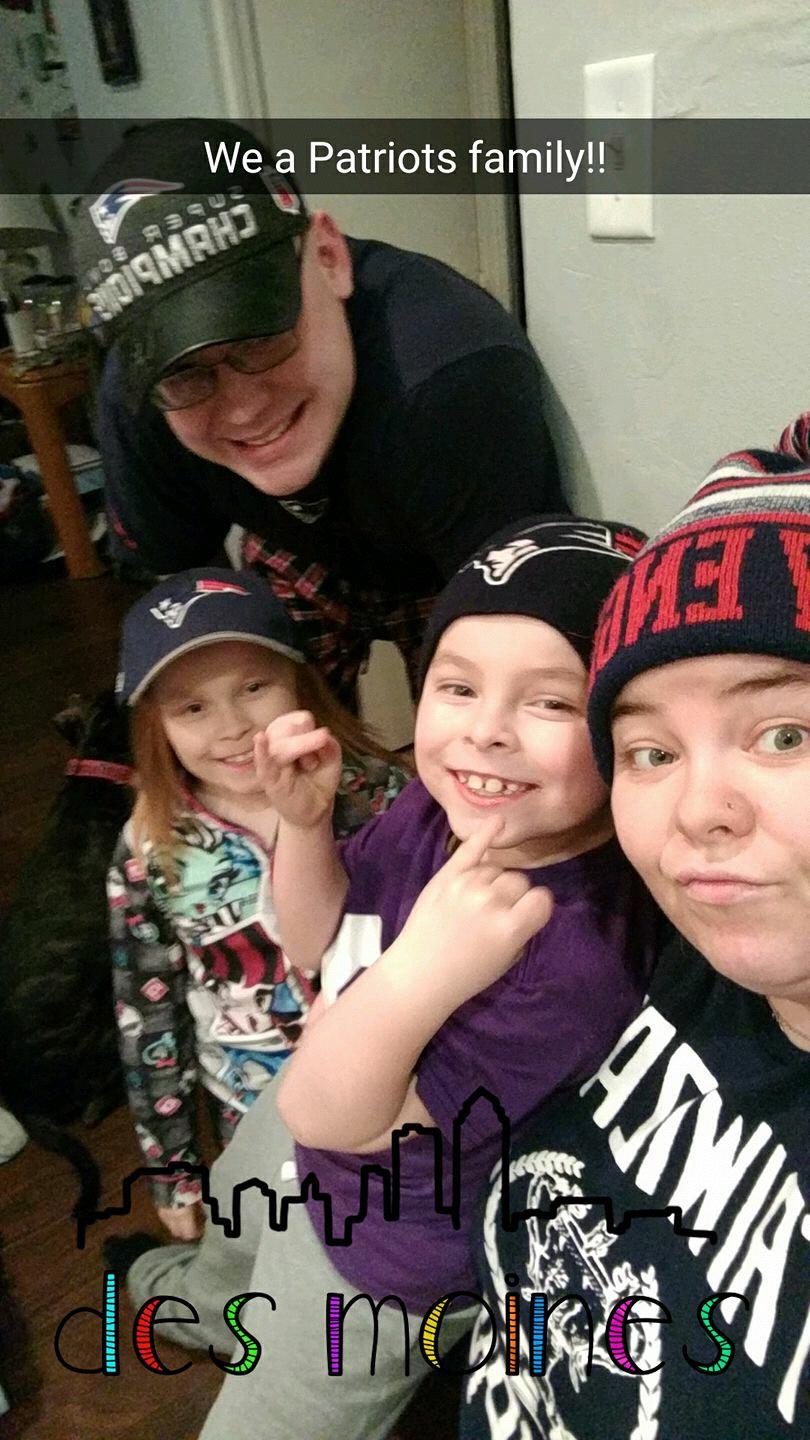 Family pic in new house 2016