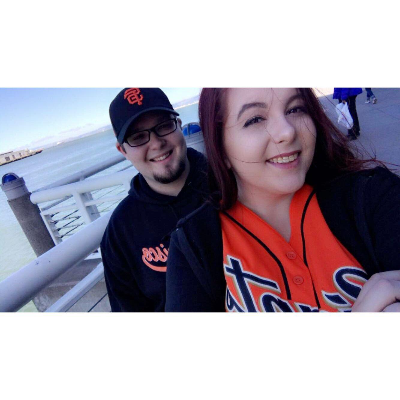 Our first Giants game together.