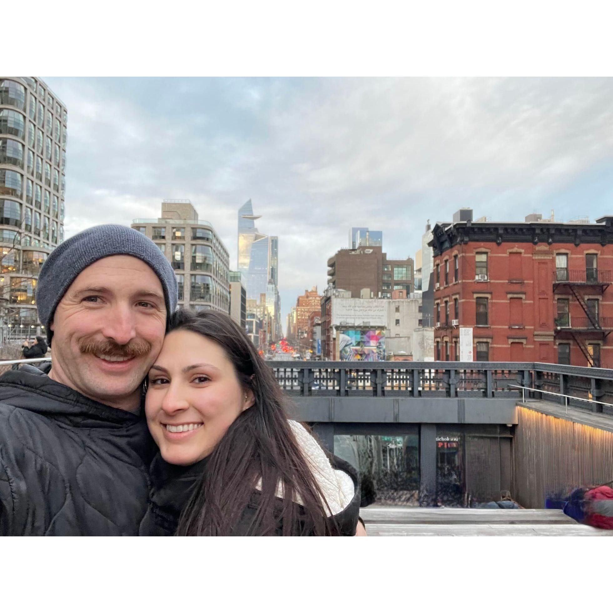 Our first trip together (after only 2 months of dating) in NEW YORK! The foreshadowing....! February '23. ♥