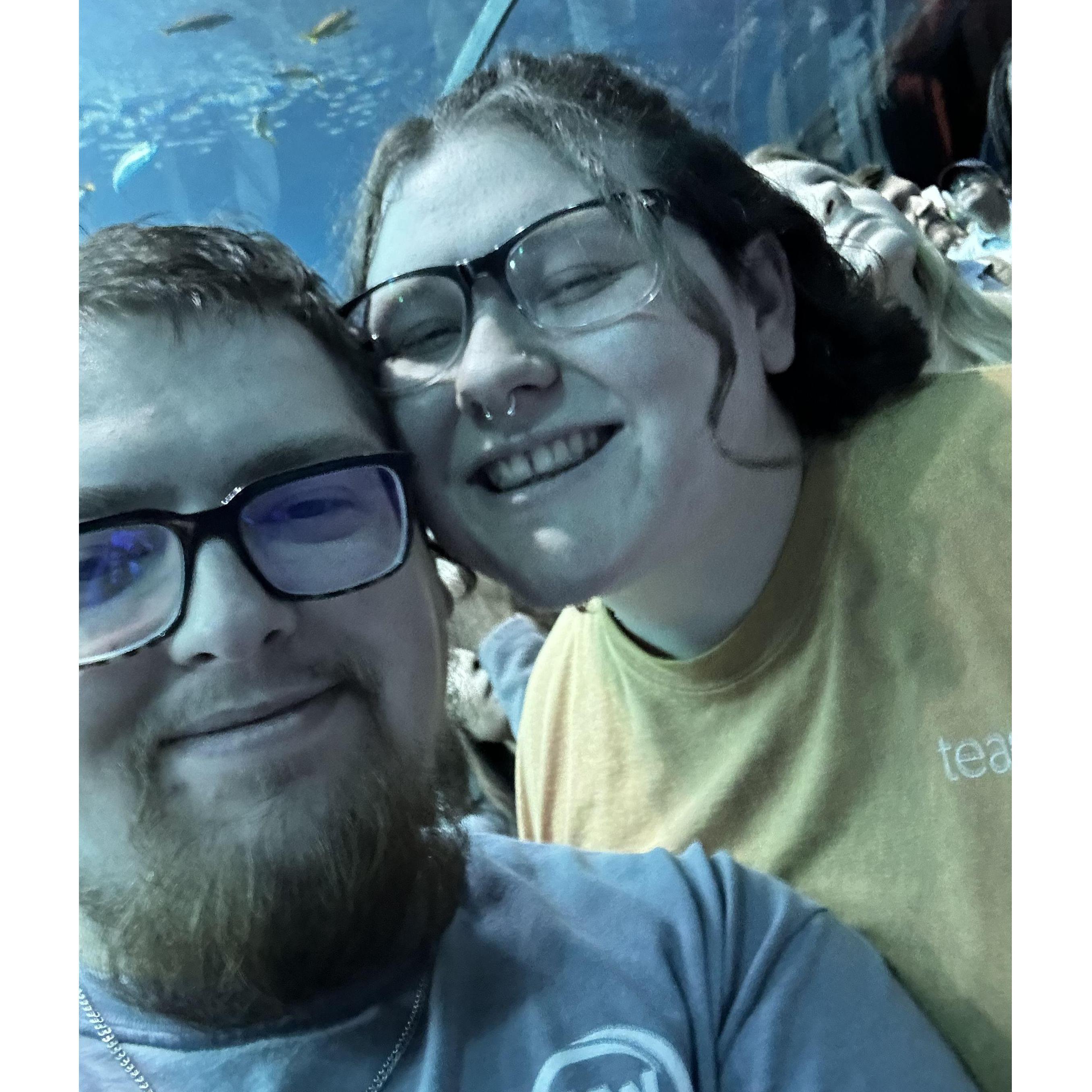 Bree's 24th birthday! GA aquarium.