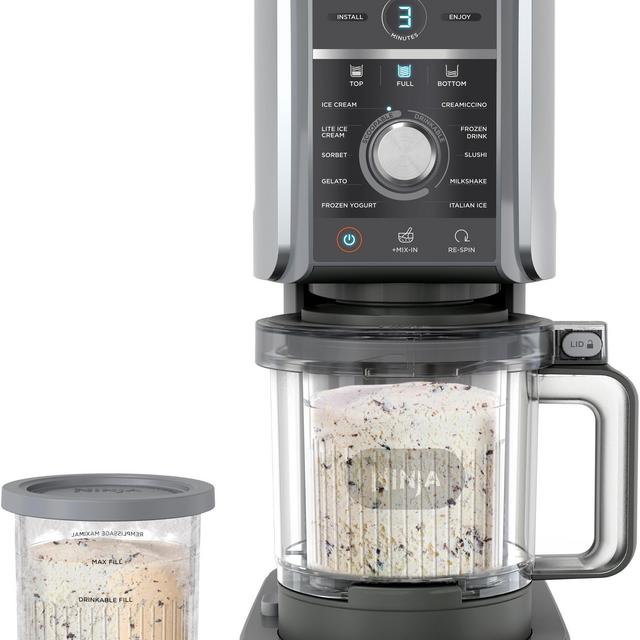 Ninja - CREAMi Deluxe 10-in-1 Ice Cream and Frozen Treat Maker - Silver