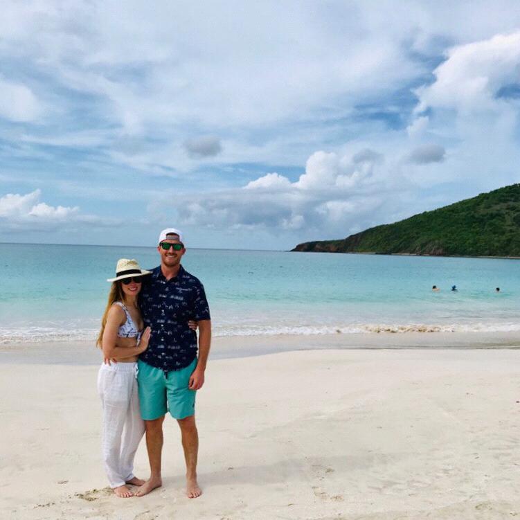 Flamenco beach - where we got engaged!
