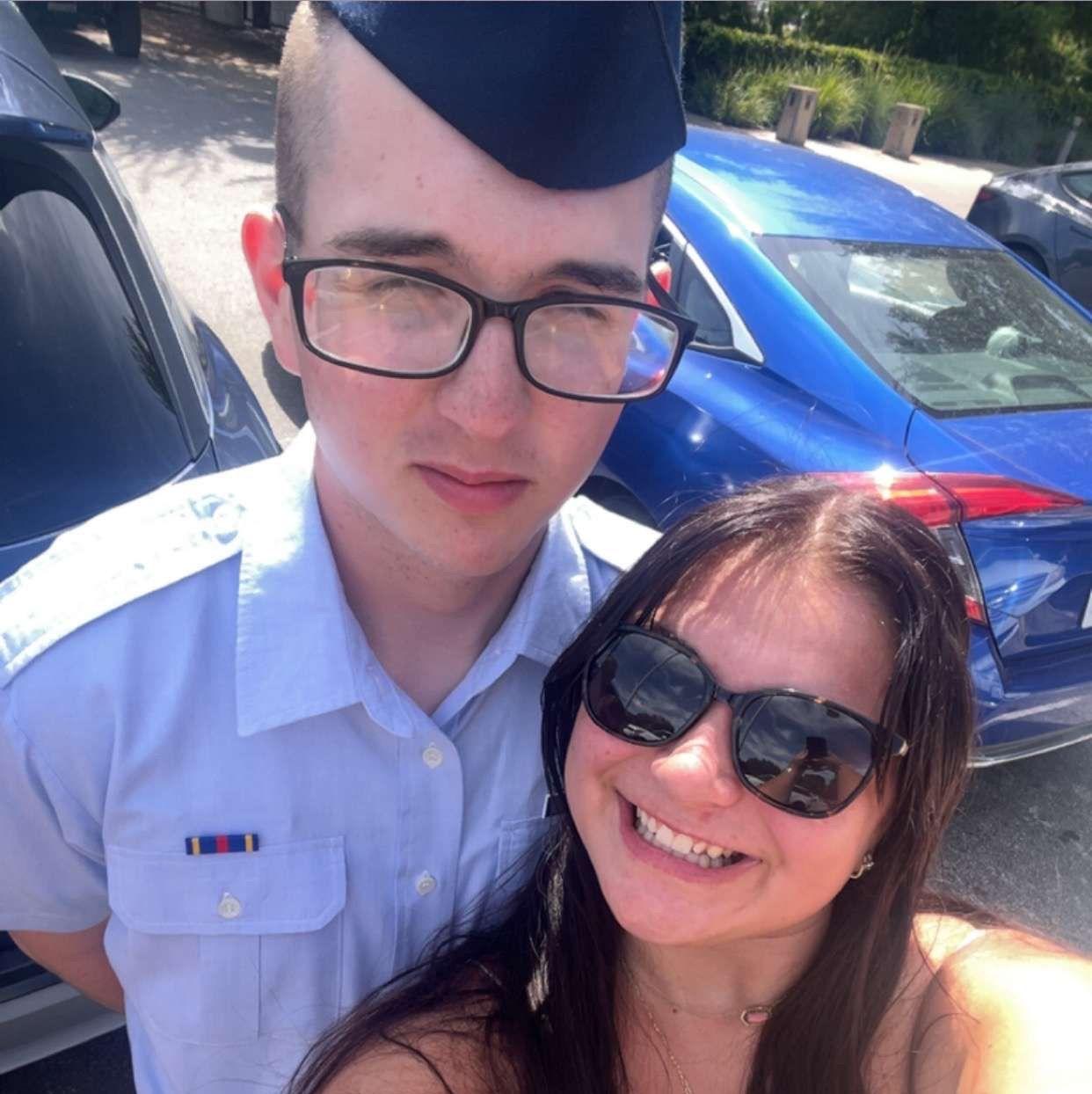 The second day of basic training graduation