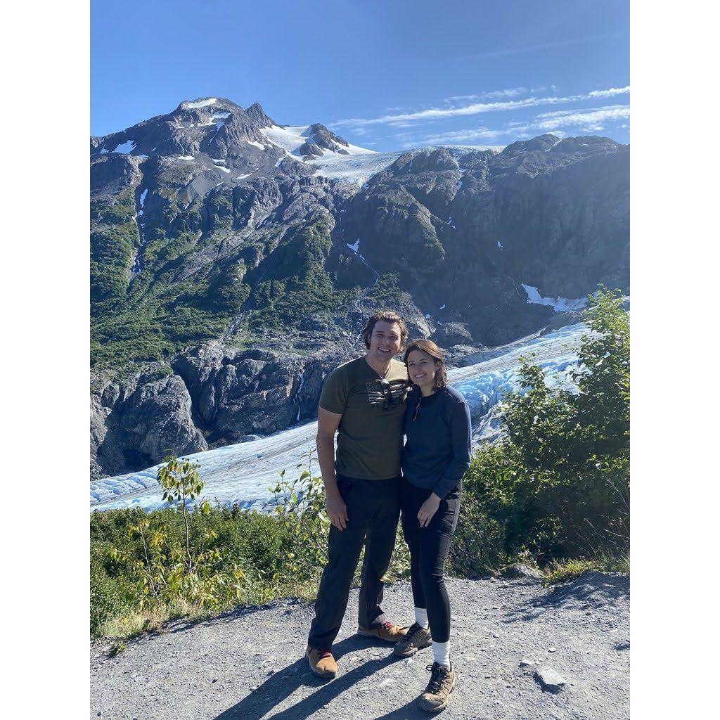 Alaska, arguably the second hardest hike we've ever done.