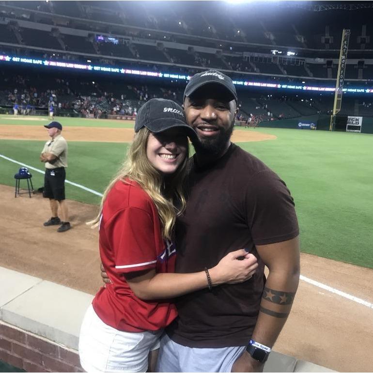 You can't tell by how close we are, but we met earlier this day!