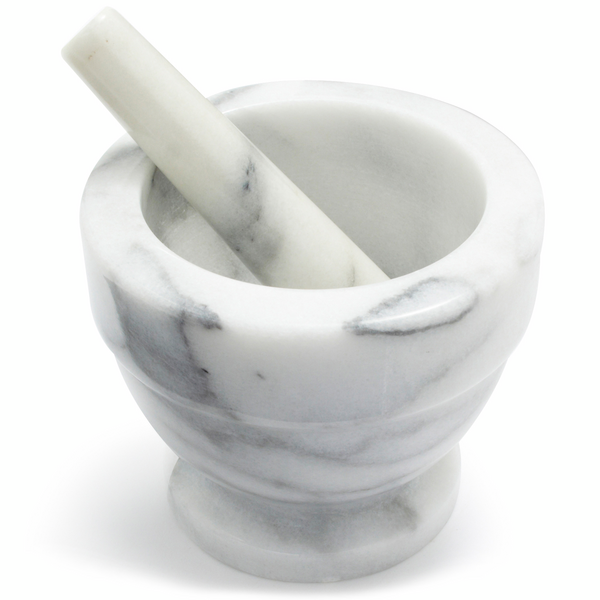 Sur La Table White Marble Mortar & Pestle