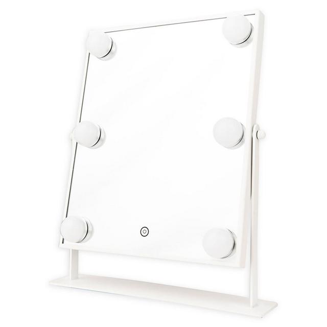 DANIELLE Hollywood 1x 6-Light LED Vanity Mirror in White