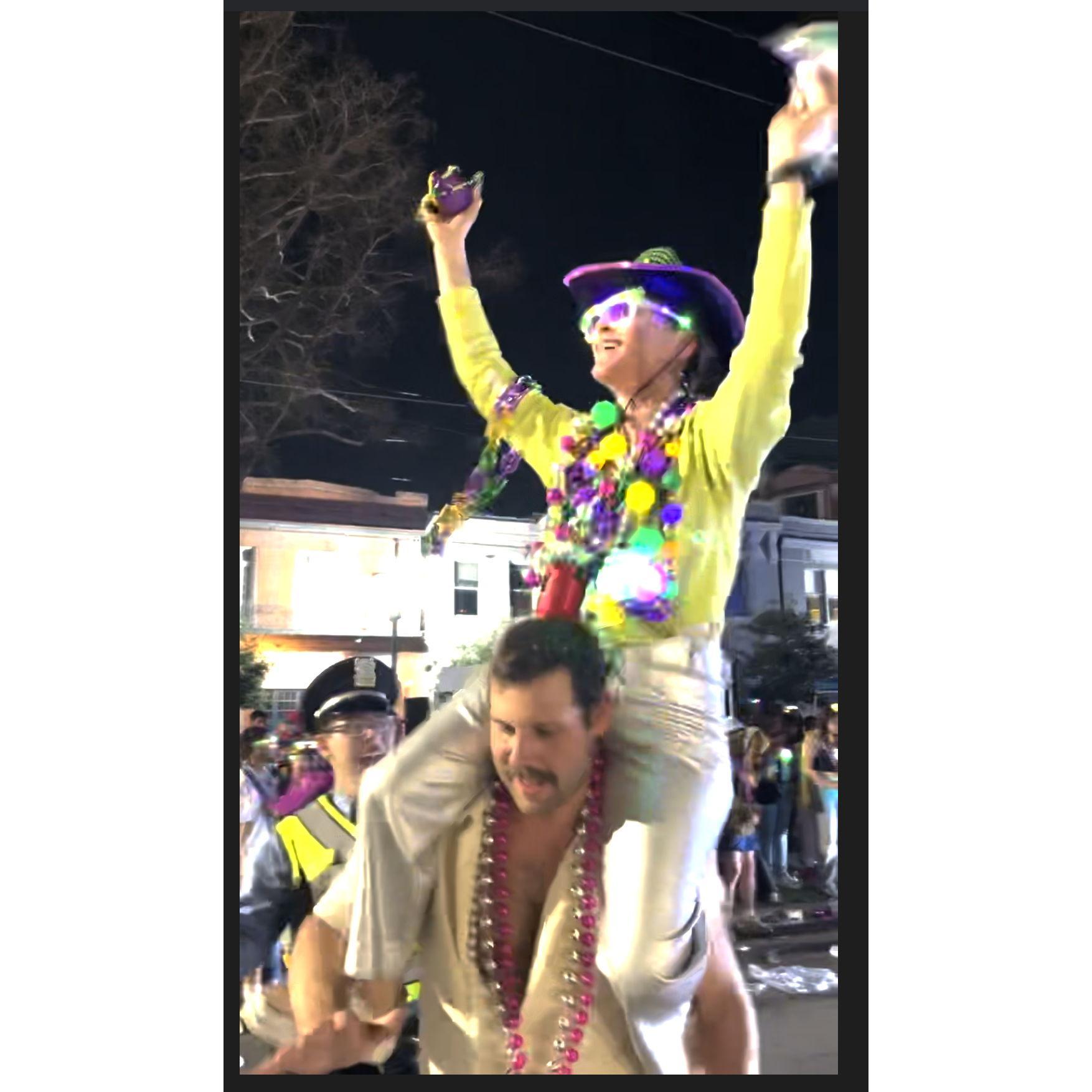 Andys first mardi gras!