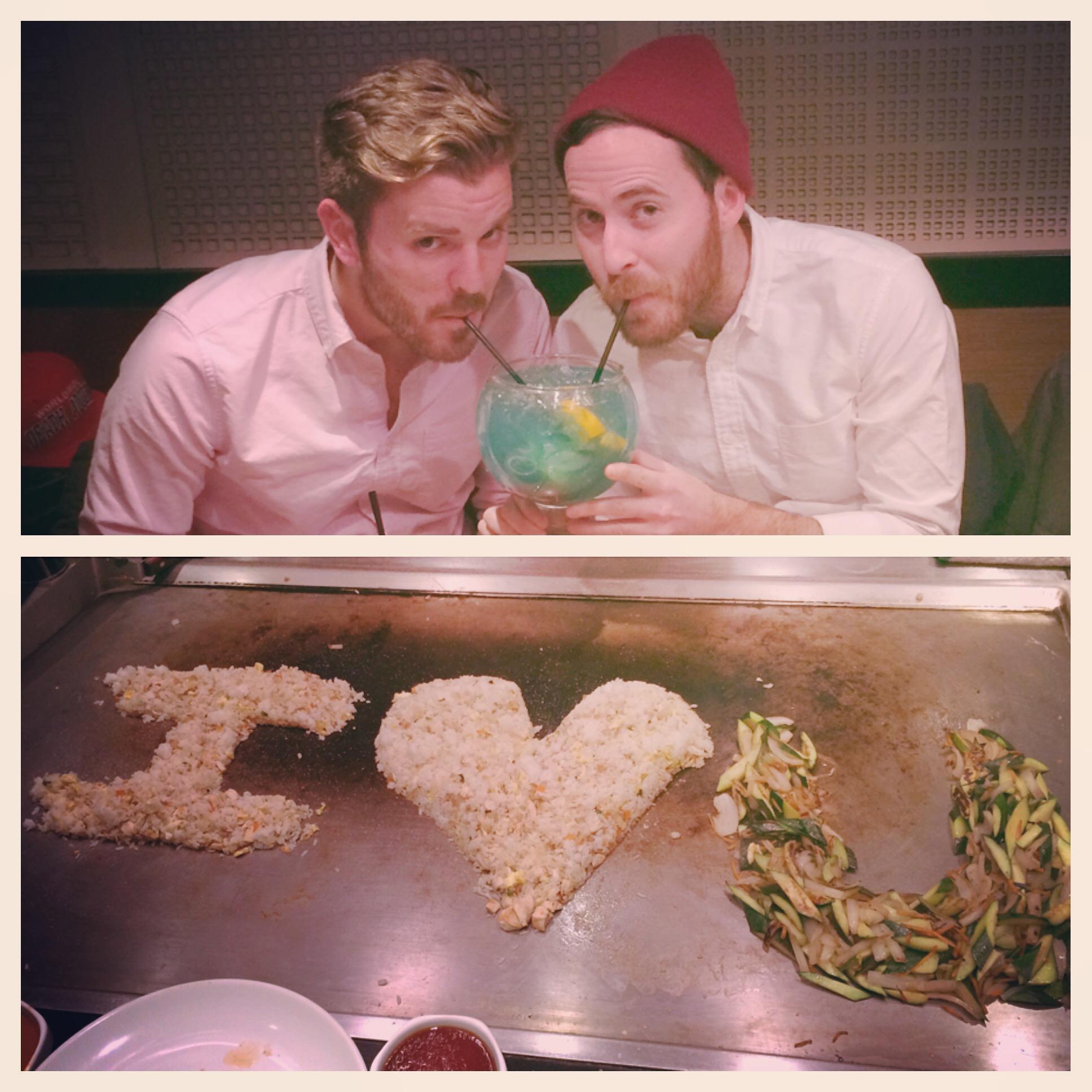 Annual V-Day dinner at Benihana. Feb. 2016.