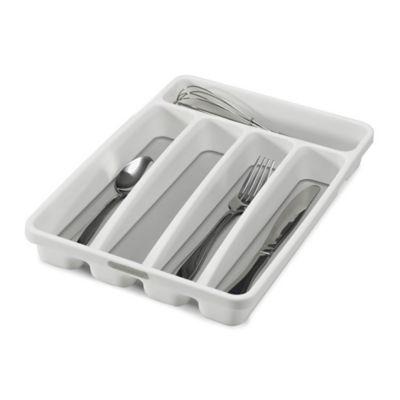 madesmart® Classic Mini Cutlery Tray in White/Grey