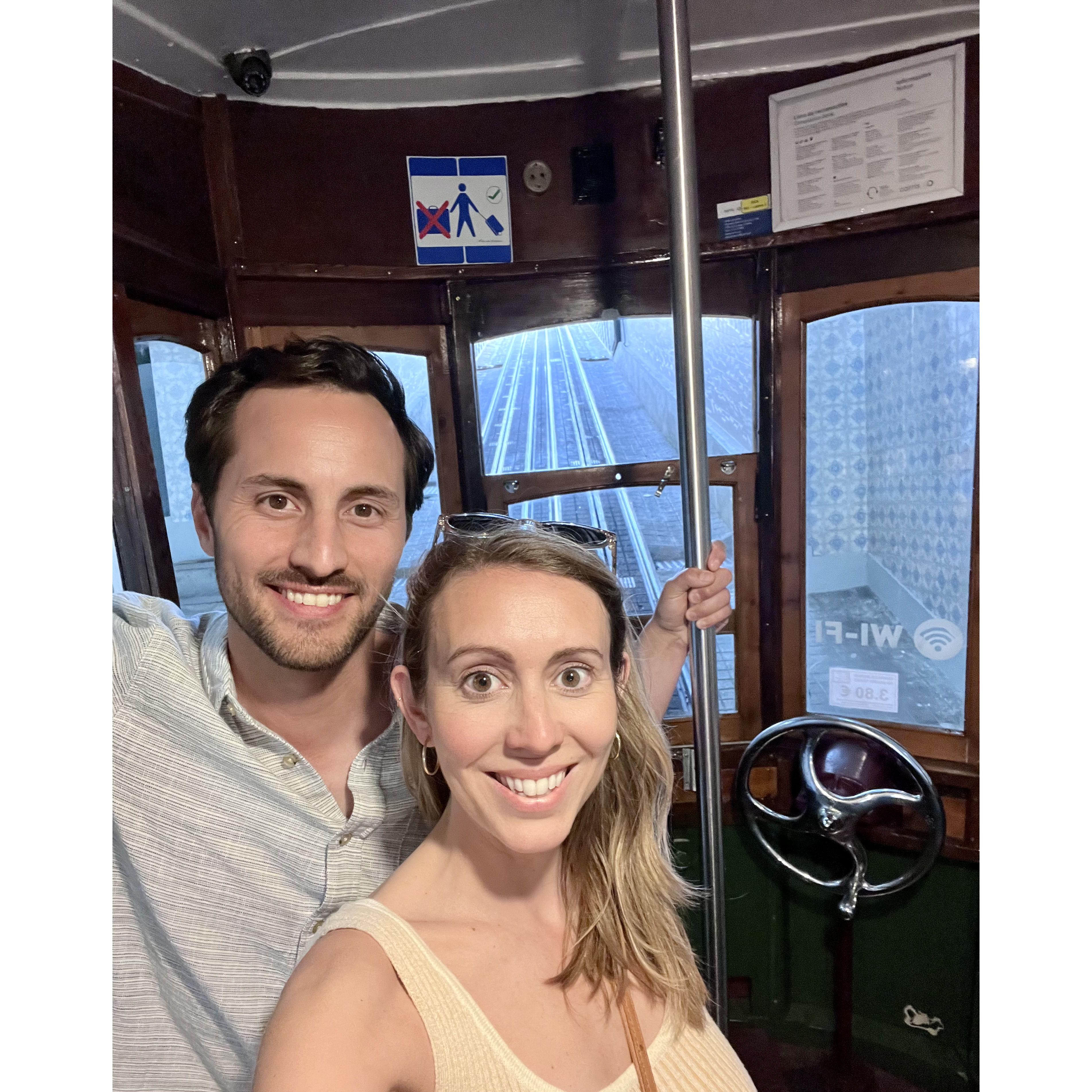 Street car rides in Lisboa