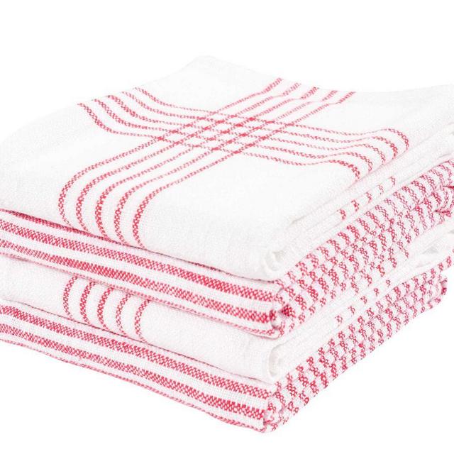 Monaco Terry Cotton Kitchen Towels, Set of 6 - Spice