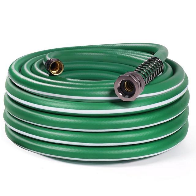 Sunifier Heavy Duty Garden Hose 25 ft – Outdoor Hybird Water Hose with Solid Fitting - Flexible, Kinkless, Lightweight Garden Hose for Lawn Watering, Car Washing - Burst 500 Psi (25 ft)