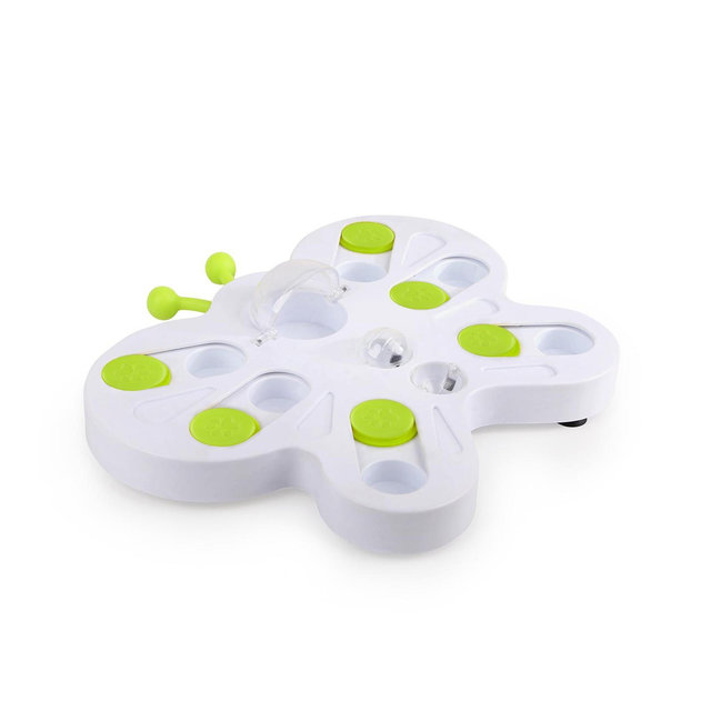 Allforpaws Cat Treat Puzzle, Butterfly Cat Treat Maze Toy, Interactive Cat Toys for Indoor Play