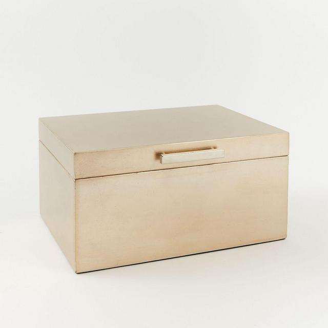Mid-Century Box, Champagne Lacuqer, Large